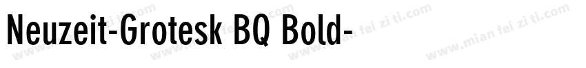 Neuzeit-Grotesk BQ Bold字体转换